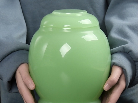 Bộ hũ đựng tro cốt ngọc bích